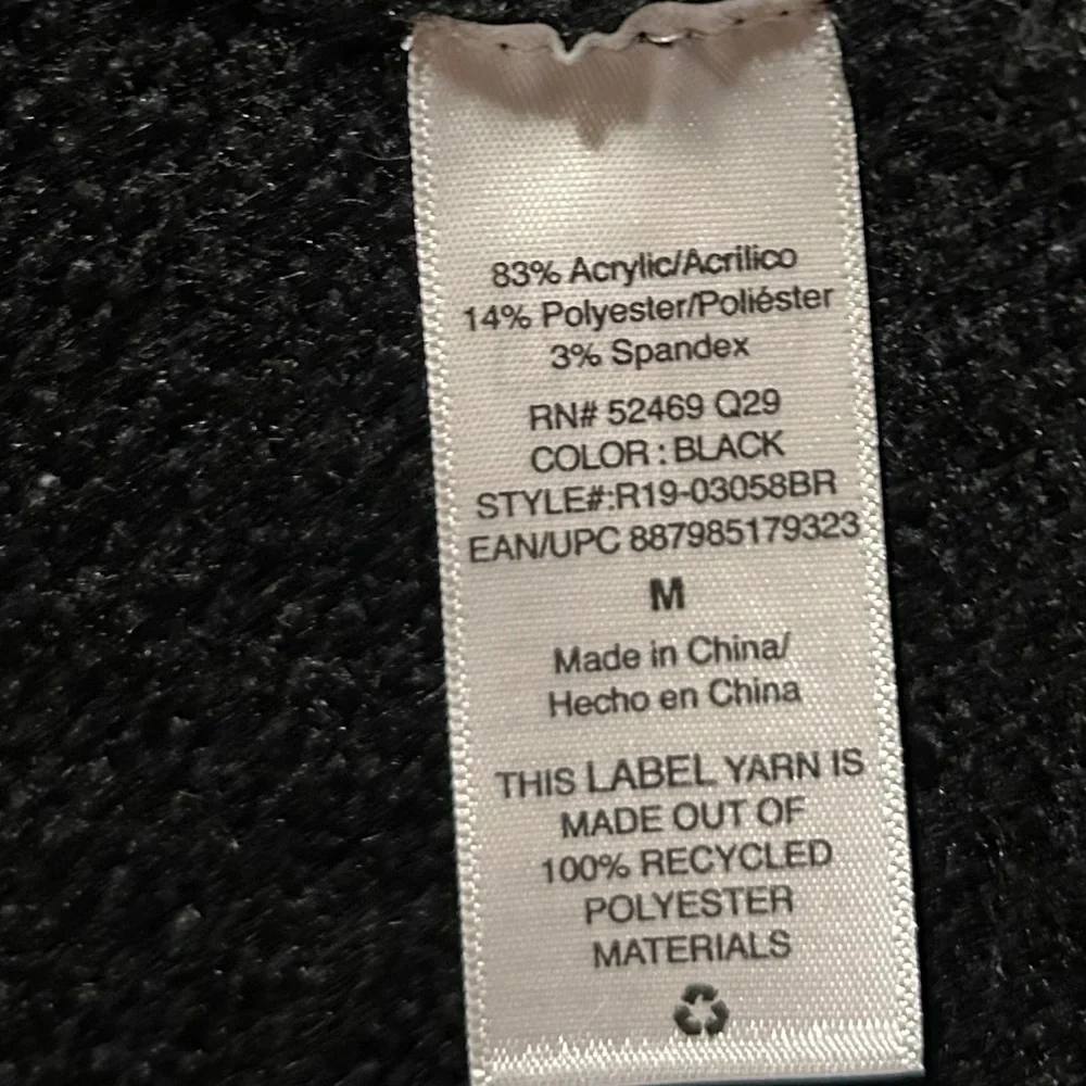 Scoop Womens Cardigan Open front Pockets sz M